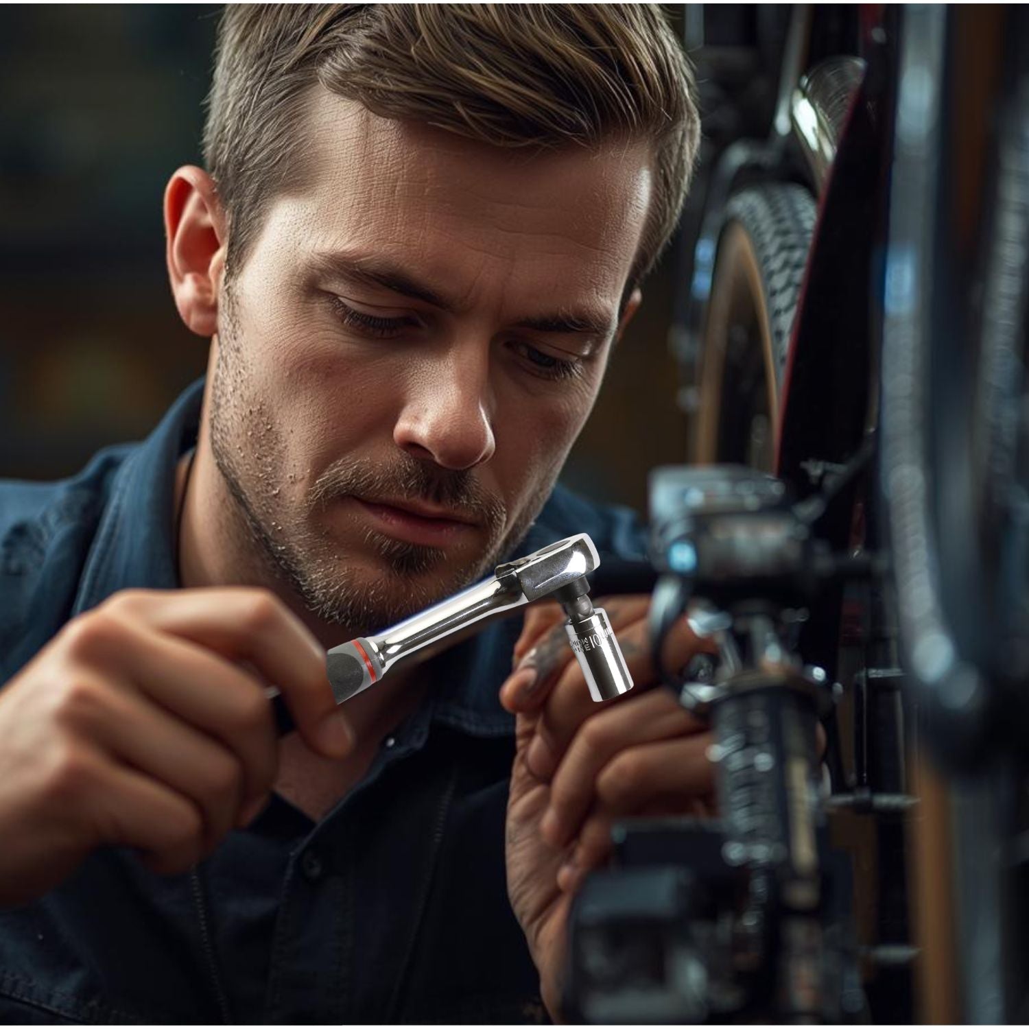 1/4" Ratschenschlüssel 22tlg - Mini Ratsche mit Verlängerung & 20 Bits - Umschaltknarre Bit Set - Multitool Fahrrad Werkzeug für unterwegs und zuhause