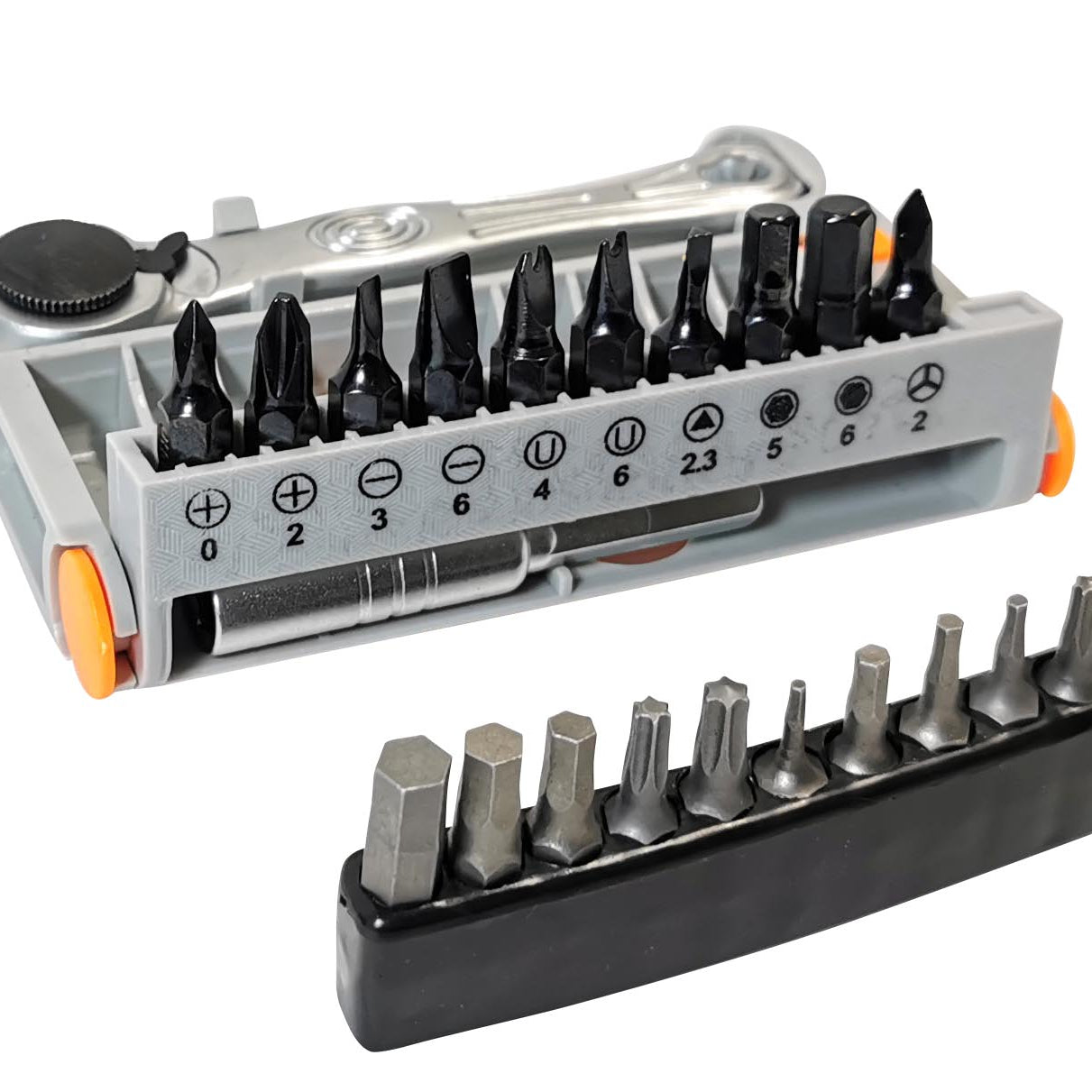 Red Loon Ratsche 22tlg für Mini Umschaltknarre Bit Set Multitool Fahrrad Werkzeug