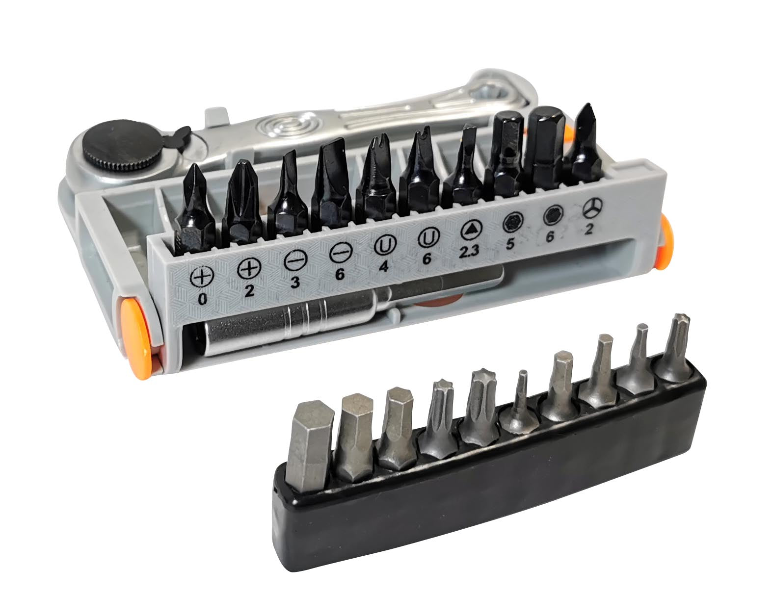 Red Loon Ratsche 22tlg für Mini Umschaltknarre Bit Set Multitool Fahrrad Werkzeug