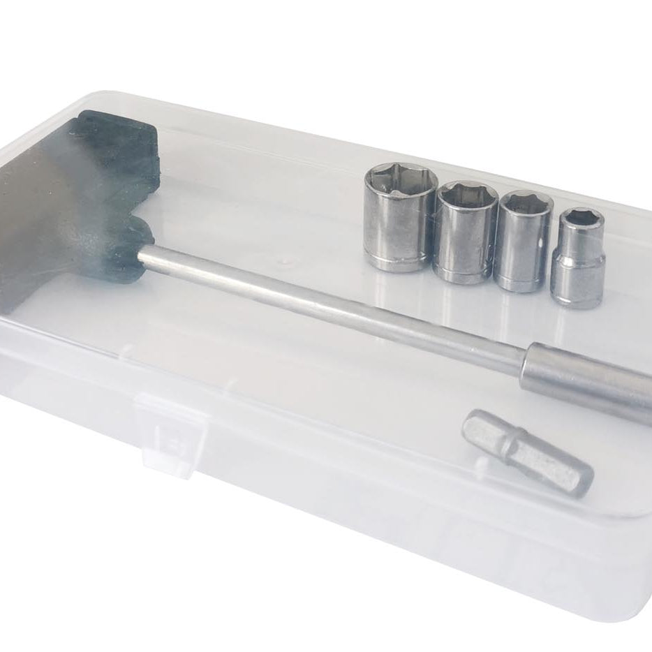 Außen Sechskant 6mm Schlüssel Inbus Steckschlüssel mit T-Griff Nüsse 6/8/10/13mm