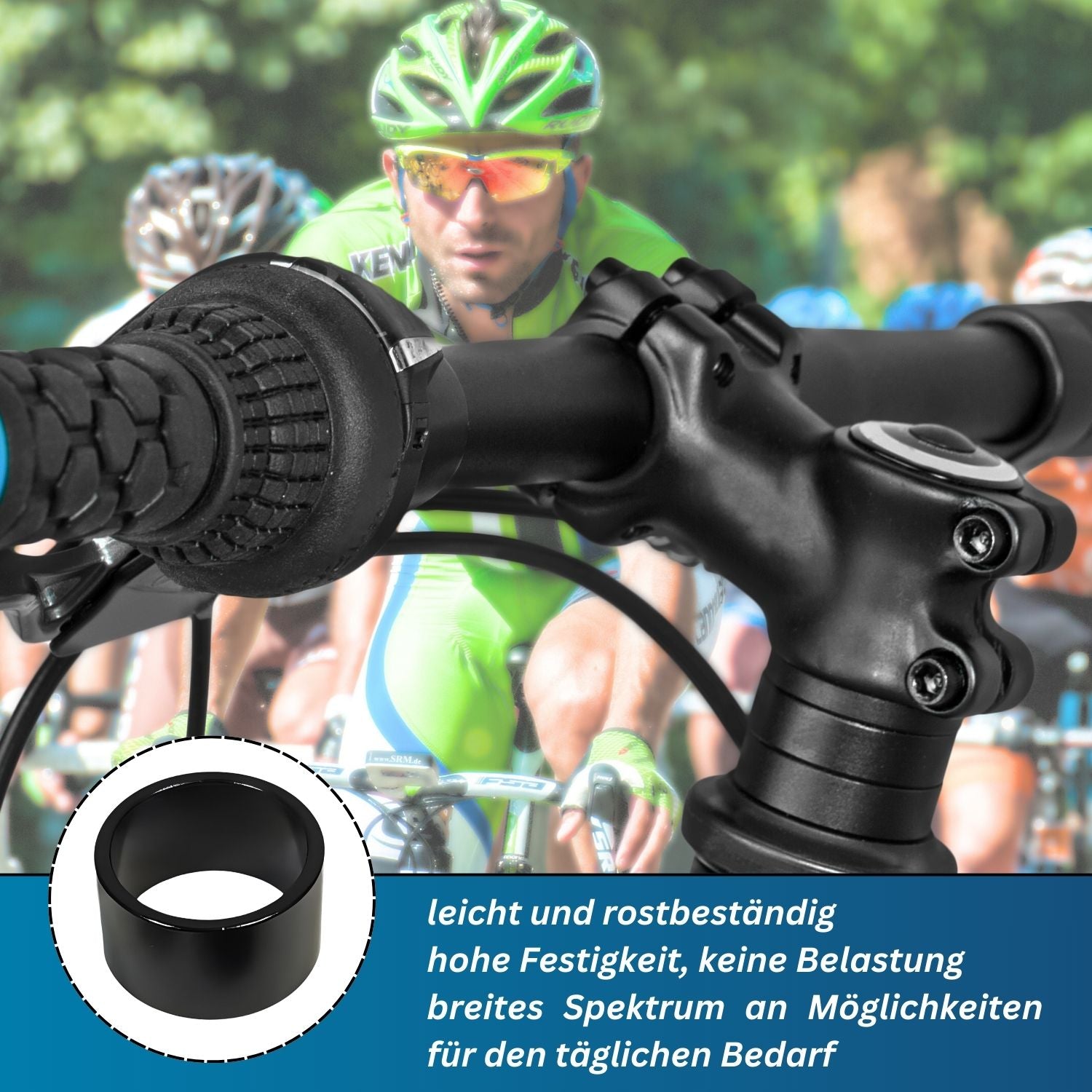 Red Loon Ahead Spacer Distanzringe 1 1/8" (28,6 mm) - Aluminium Fahrrad Lenker Spacer - Fahrradlenker Abstandshalter Vorbau Fahrradgabel Steuersatz - 3/5/10/15/20mm