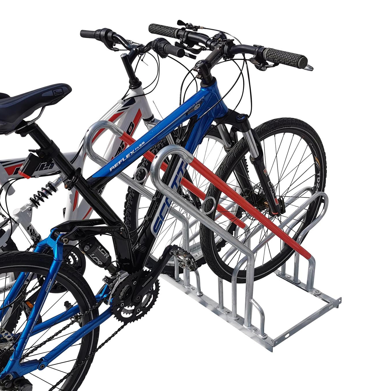2er Fahrradständer Reihenparker Anlehnparker Anlehnbügel B-Ware mit Diebstahlsicherung