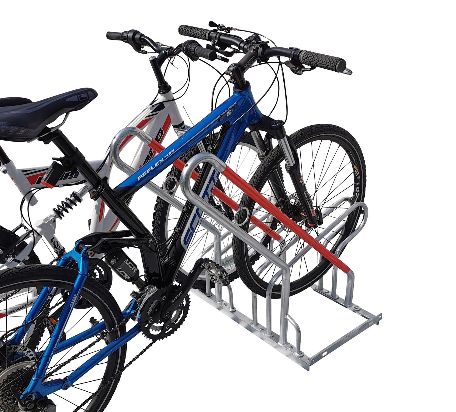 2er Fahrradständer Reihenparker Anlehnparker Anlehnbügel B-Ware mit Diebstahlsicherung