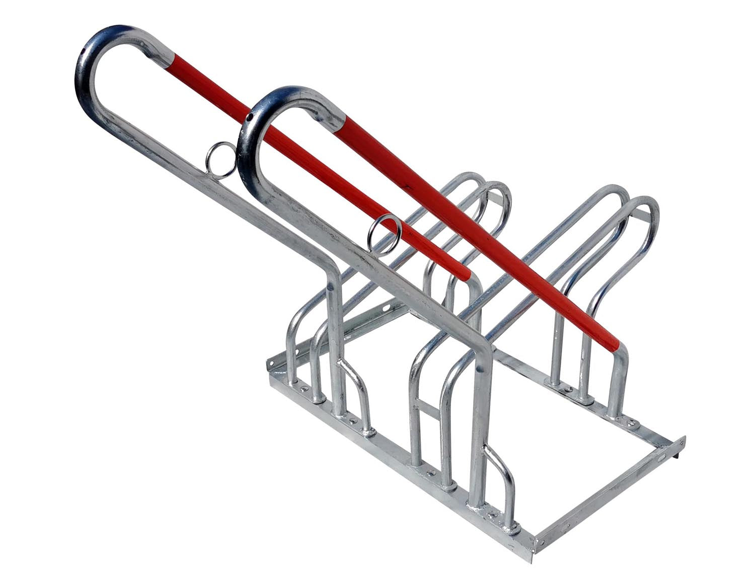 2x 2er Fahrradständer Reihenparker Anlehnparker Anlehnbügel B-Ware mit Diebstahlsicherung