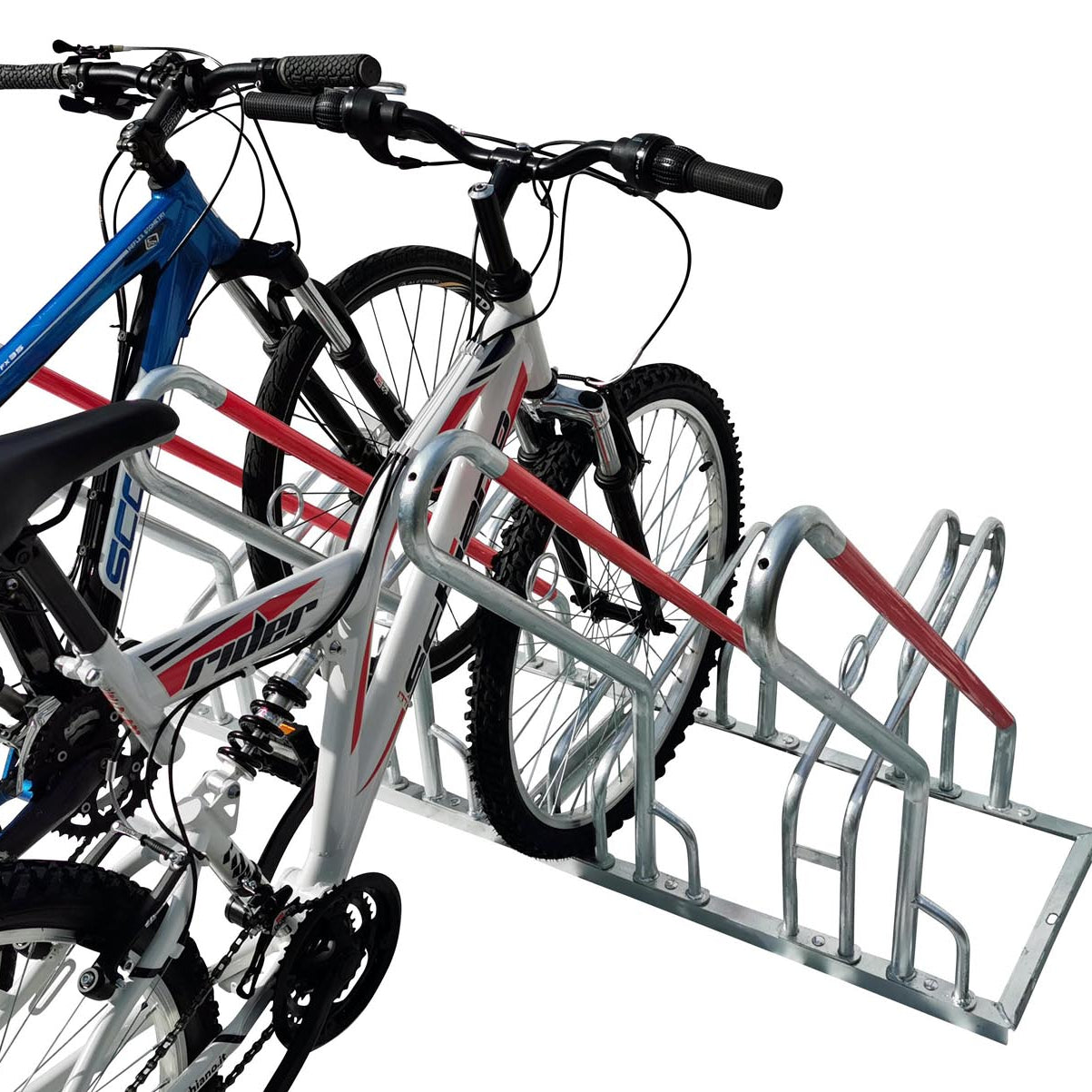 4er Fahrradständer Reihenparker Anlehnparker Anlehnbügel B-Ware mit Diebstahlsicherung