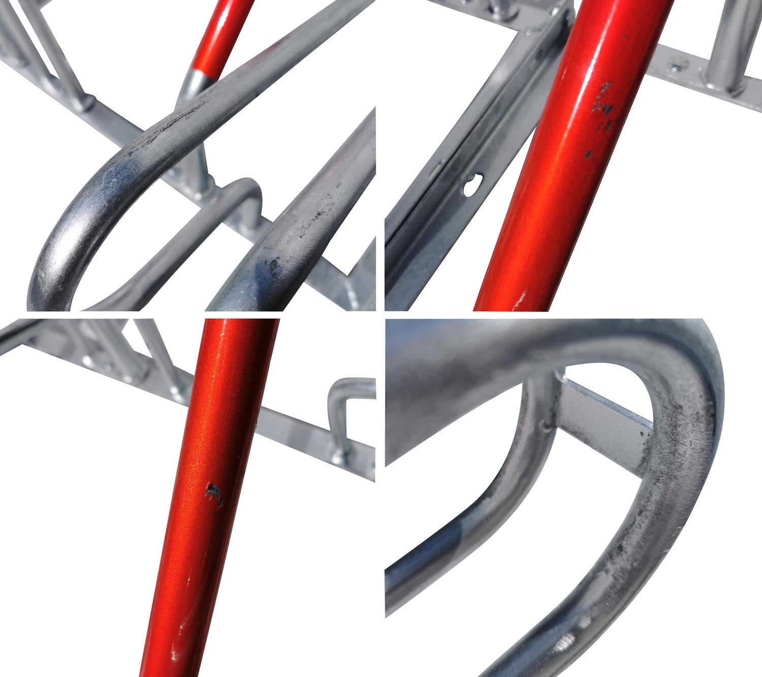 Fahrradständer Reihenparker Anlehnparker Anlehnbügel B-Ware mit Diebstahlsicherung