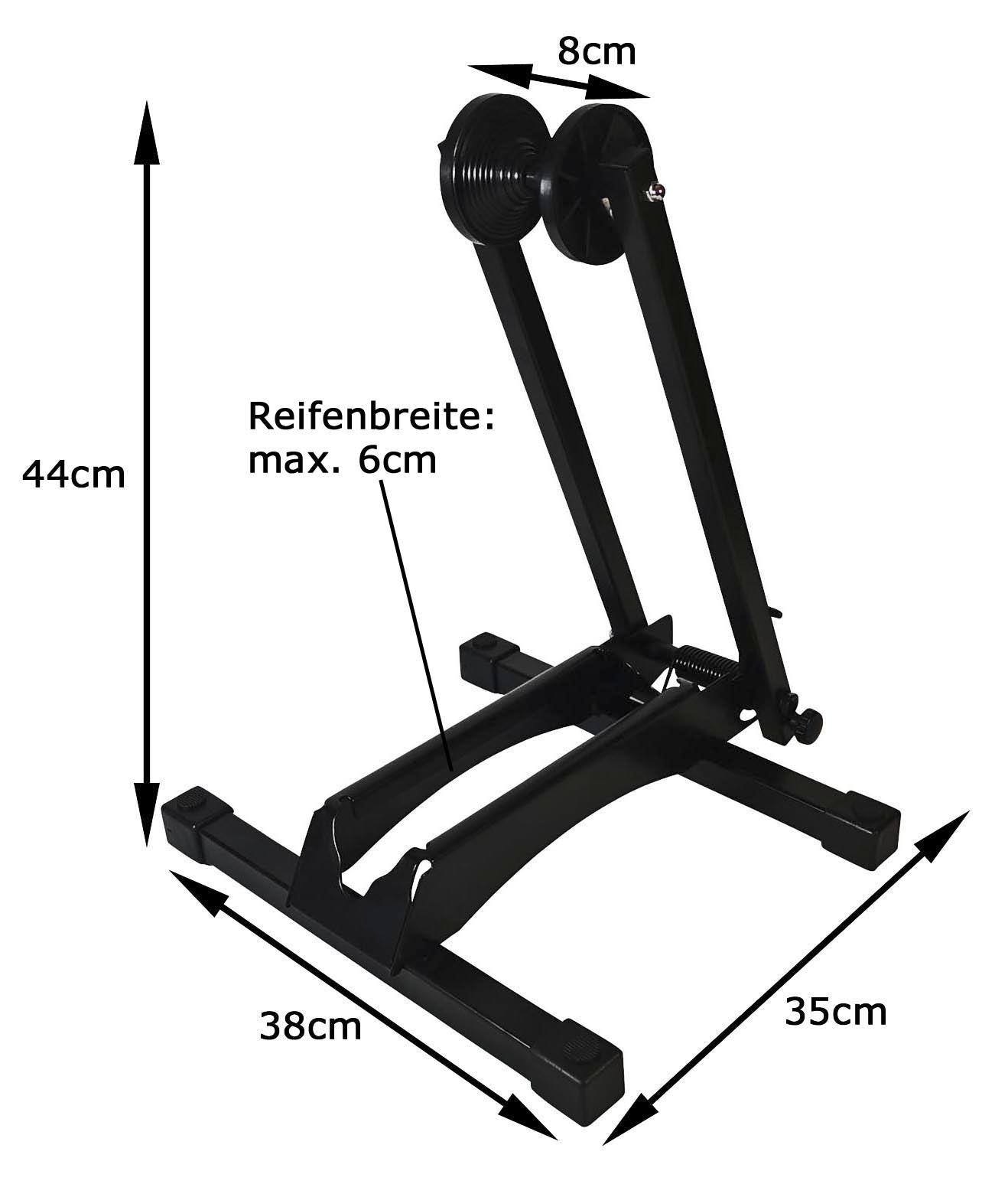 Fahrradständer Red Loon Triathlon Ständer Rennrad MTB Wettkampf klappbar Boden