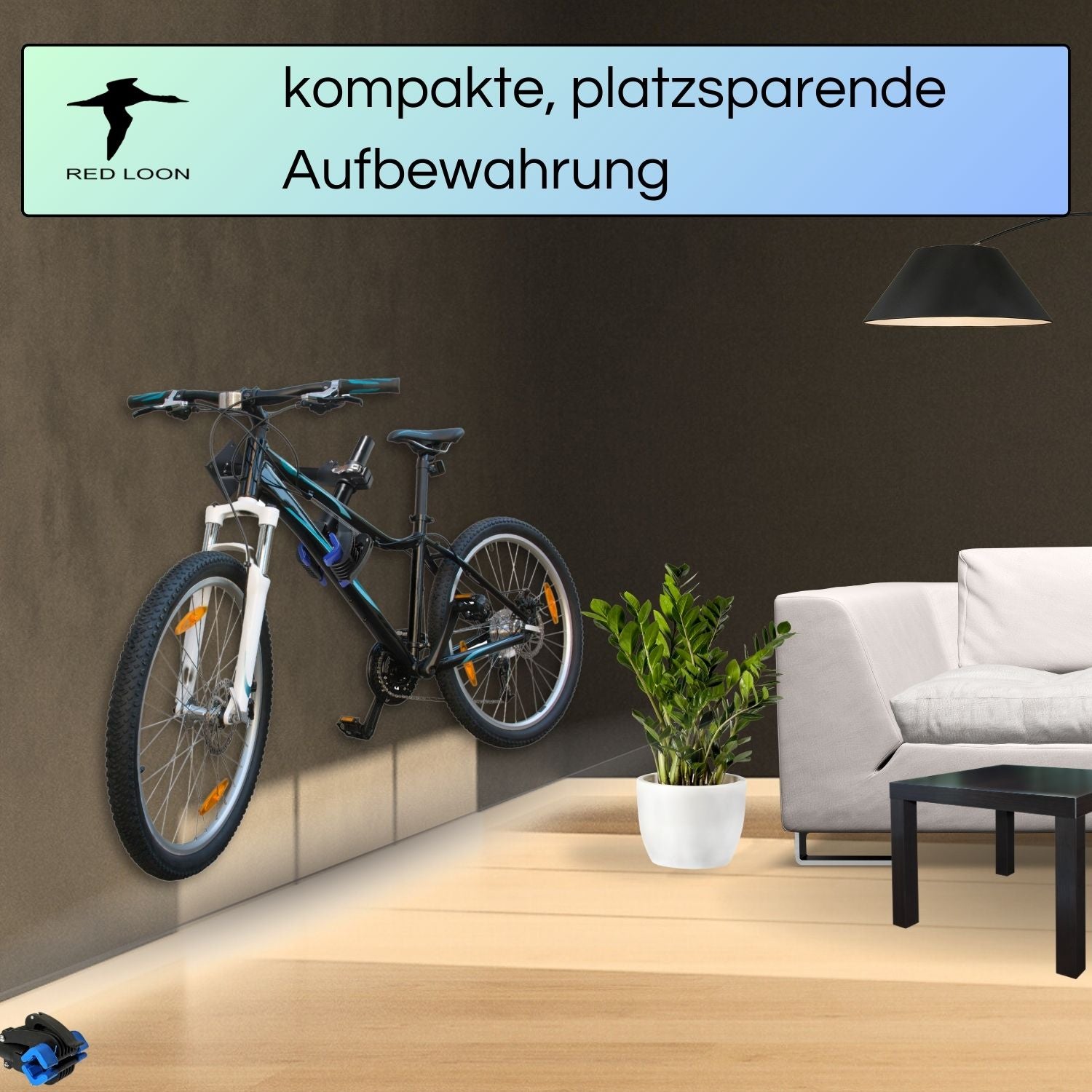 Red Loon Fahrrad Wandhalterung BTI656 - Fahrrad Montageständer Werkbank Reparaturständer Wandhalter - Montageständer für Fahrräder - Fahrrad Reparaturständer Fahrradmontageständer Rennrad MTB eBike