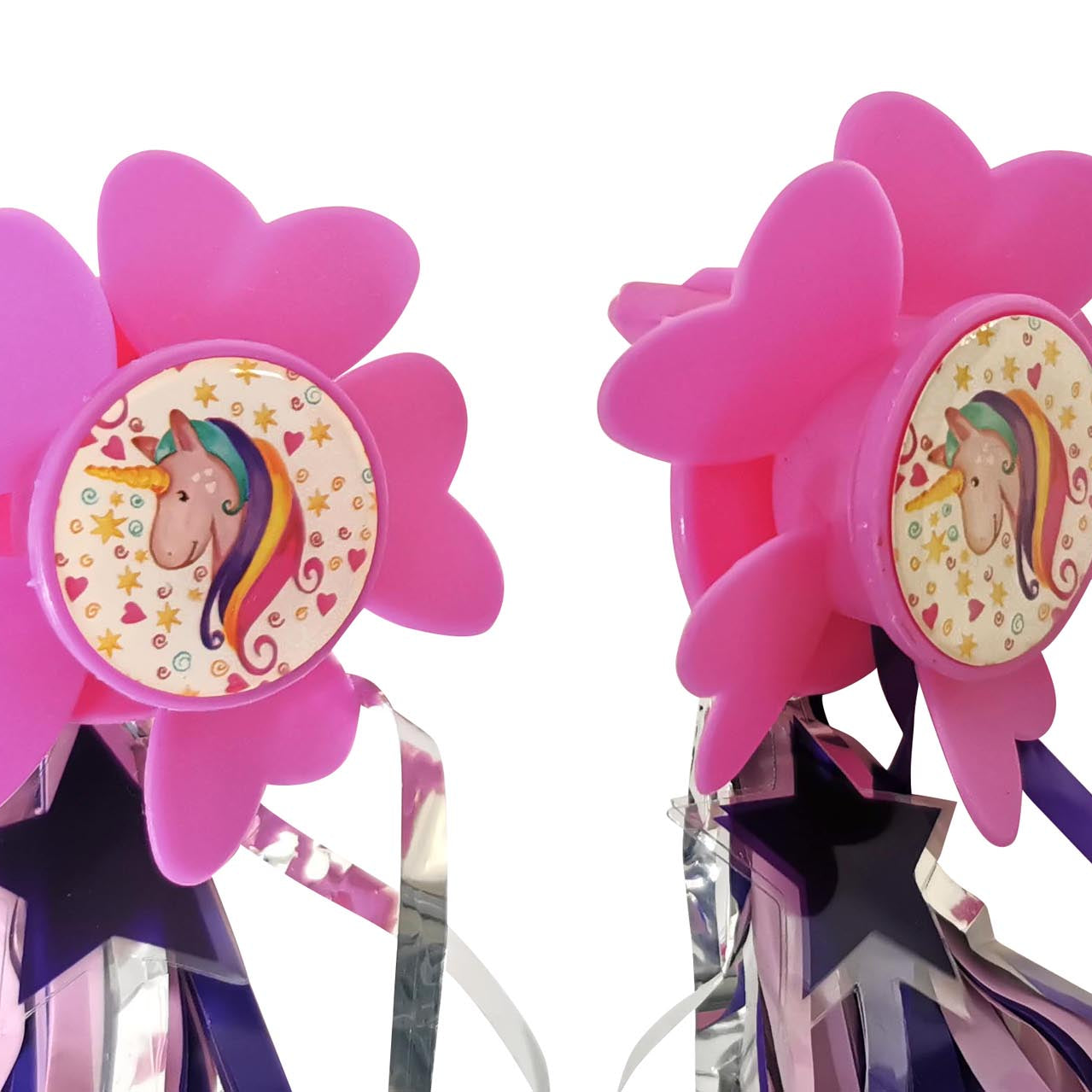 Kinder Fahrrad 1 Paar Lenkerfransen Lenker Streamer Bändchen Quasten Püschel Glitzer Red Loon Windspiel