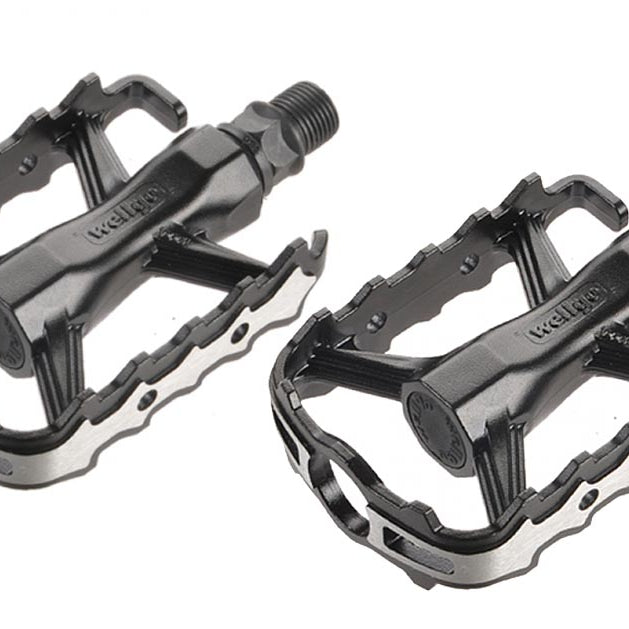 VDP 1 Paar Wellgo Trekking City MTB BMX Pedale Fahrradpedale rutschfest Pedale Fahrrad (LU214 - Trekking/MTB)
