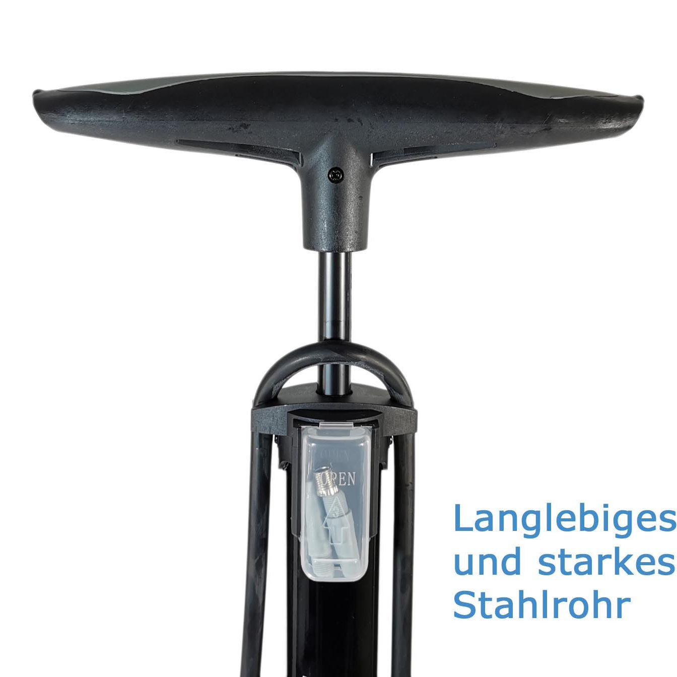 Luftpumpe Metall Fahrradpumpe 11 bar Standpumpe Manometer Auto- Dunlop Sclaverantventil