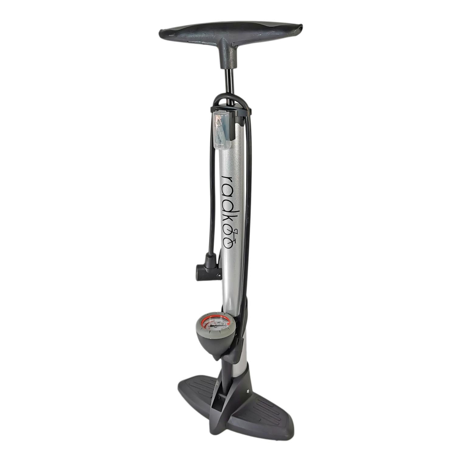 Luftpumpe Metall Fahrradpumpe 11 bar Standpumpe Manometer Auto- Dunlop Sclaverantventil