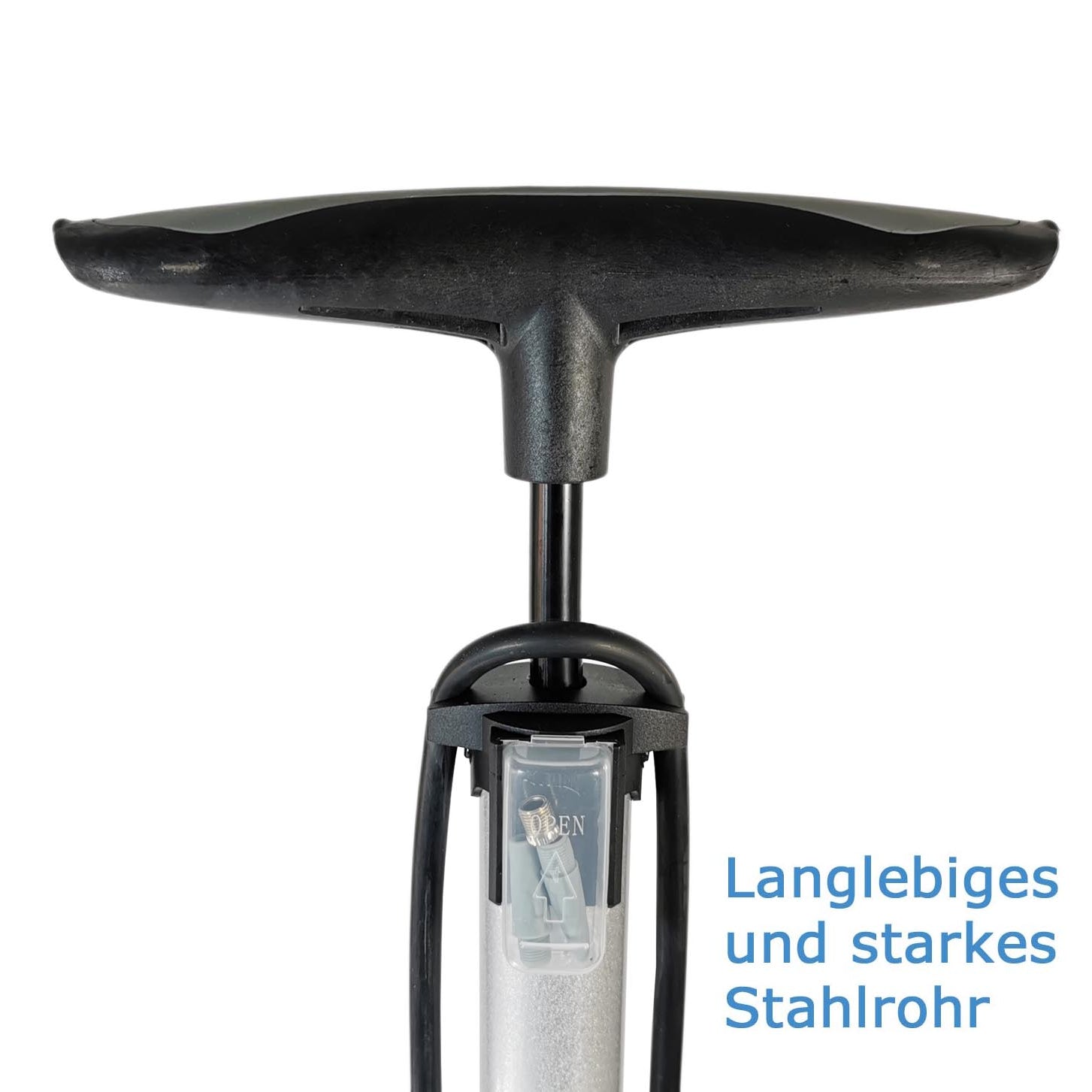 Luftpumpe Metall Fahrradpumpe 11 bar Standpumpe Manometer Auto- Dunlop Sclaverantventil