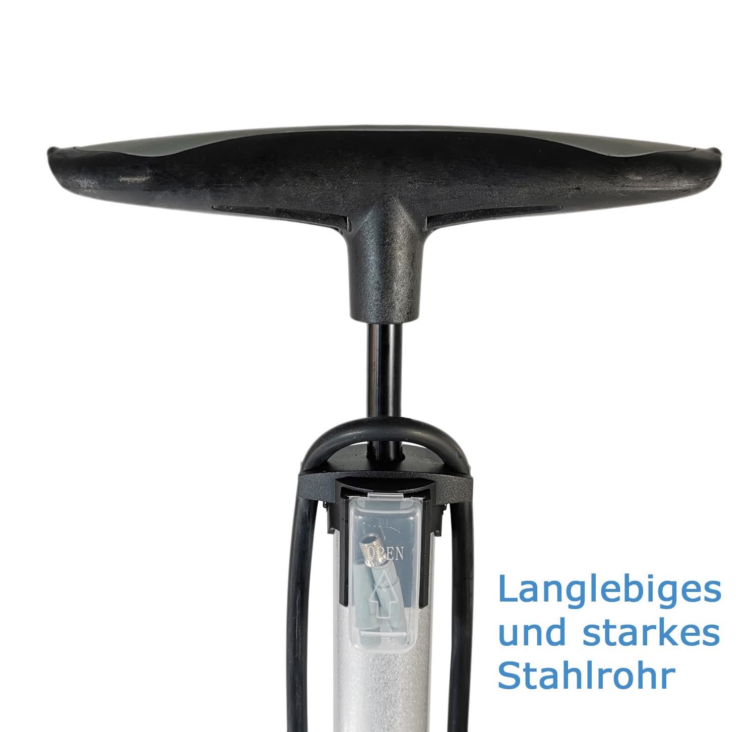 Luftpumpe Metall Fahrradpumpe 11 bar Standpumpe Manometer Auto- Dunlop Sclaverantventil