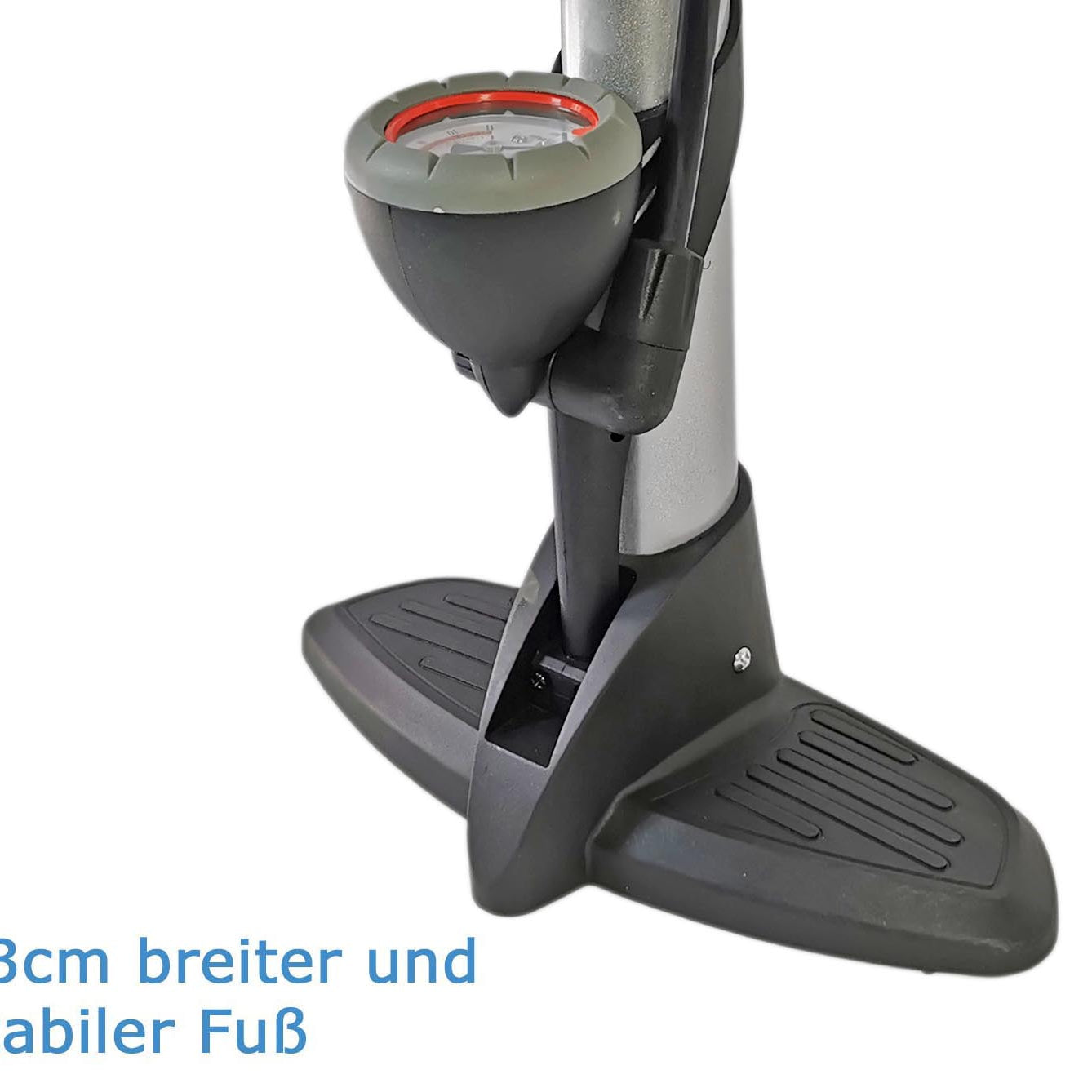 Luftpumpe Metall Fahrradpumpe 11 bar Standpumpe Manometer Auto- Dunlop Sclaverantventil