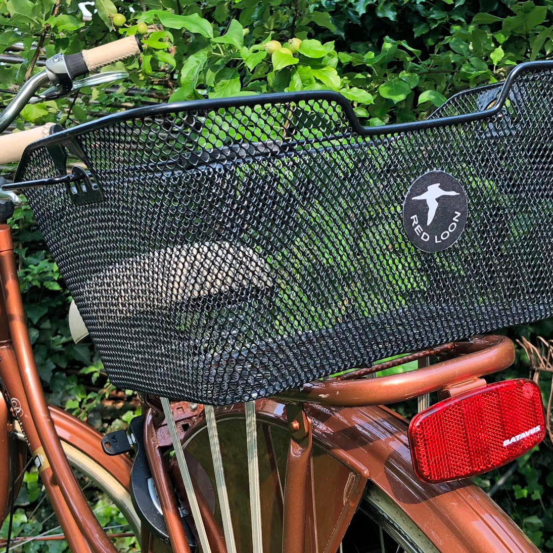 Red Loon Fahrradkorb Gepäckträgerkorb Gepäckträger Korb abnehmbar hinten quer