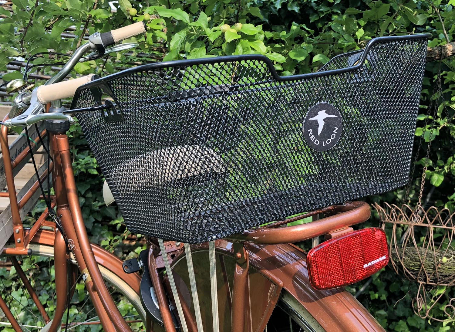 Red Loon Fahrradkorb Gepäckträgerkorb Gepäckträger Korb abnehmbar hinten quer