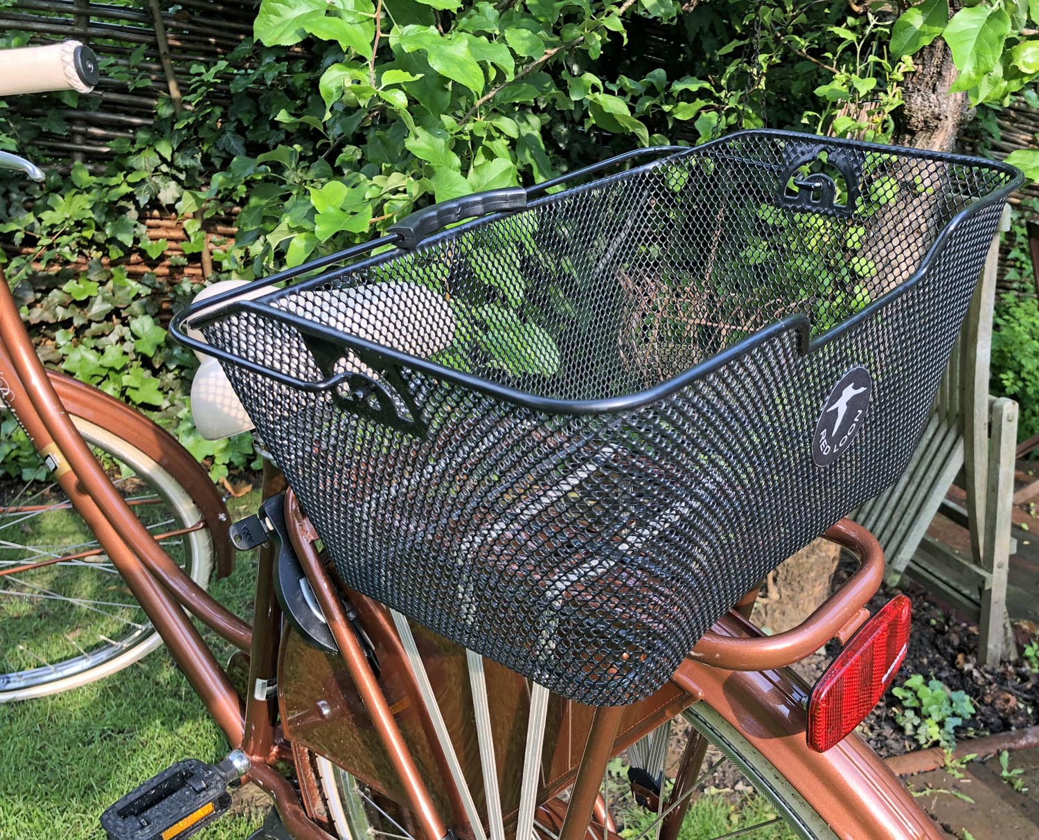 Red Loon Fahrradkorb Gepäckträgerkorb Gepäckträger Korb abnehmbar hinten quer