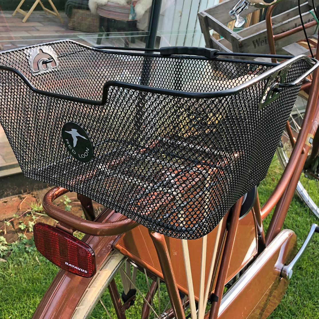 Red Loon Fahrradkorb Gepäckträgerkorb Gepäckträger Korb abnehmbar hinten quer