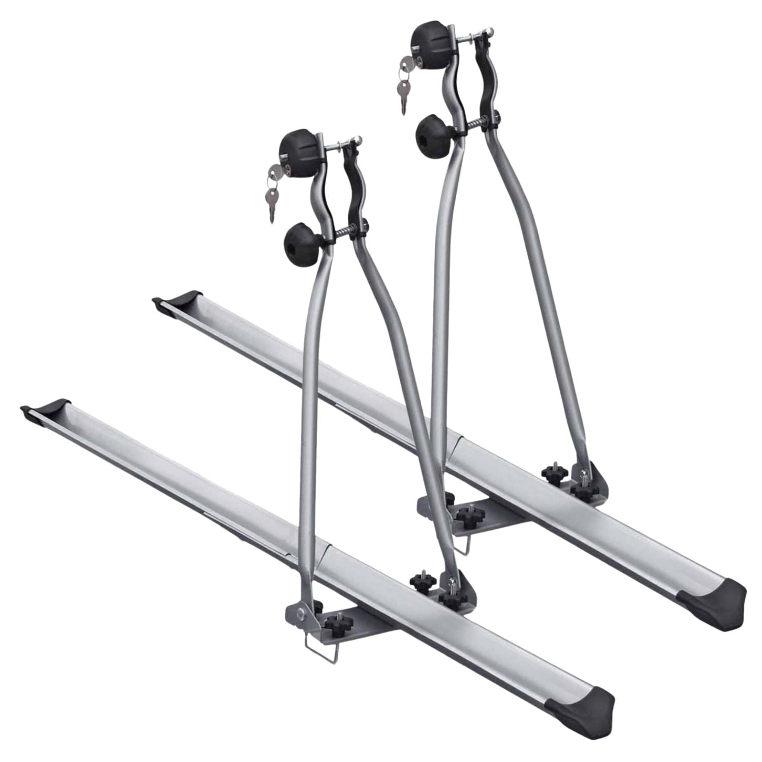 2x Huggy Fahrradträger Dach Fahrradhalter Dachfahrradträger Fahrrad Halter abschließbar