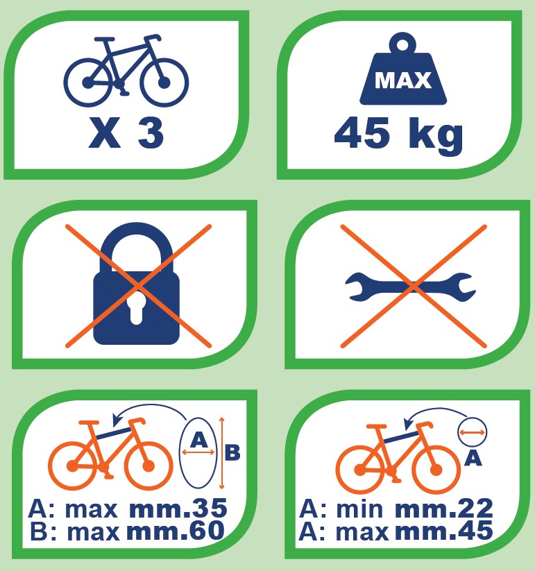 Heckträger Holiday Fahrradträger kompatibel mit Opel Corsa (C) 00-06