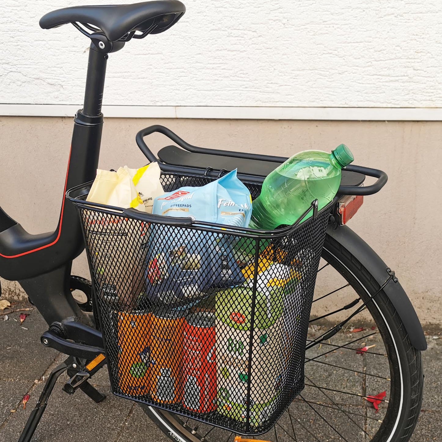 Fahrradkorb Gepäckträger Korb Seiten Hinten Metallkorb Einkaufskorb 22 Ltr Red Loon