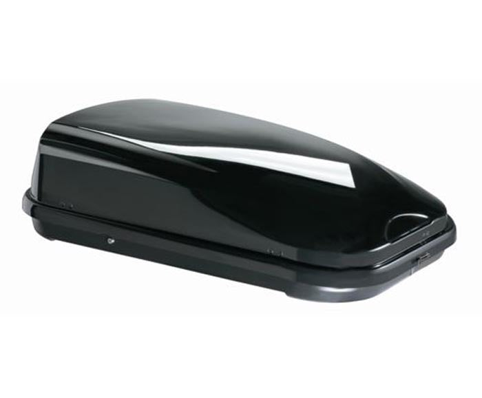 Dachbox VDPFL320 320Ltr schwarz glänzend + Alu Dachträger RB003 kompatibel mit für Ford Focus III Kombi (5Türer) ab 2011