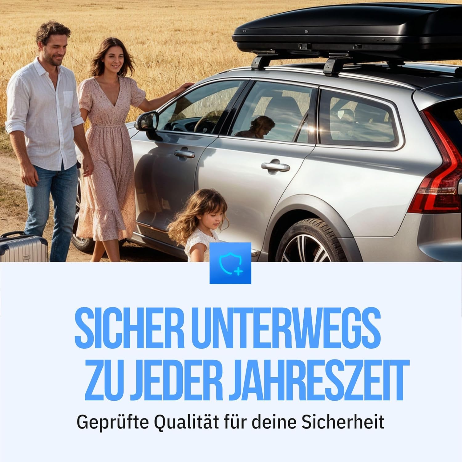 Dachbox VDP Xtreme 600 schwarz Dachkoffer 600 Liter Autokoffer abschließbar