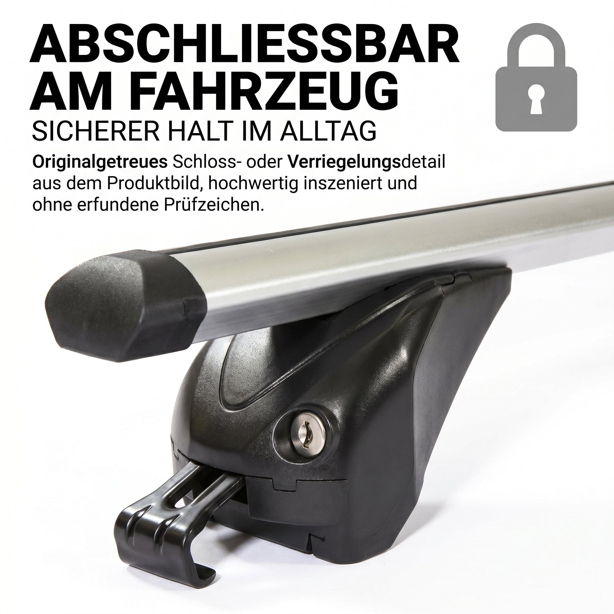 Dachbox VDPJUXT600 600Ltr abschließbar + Dachträger/Relingträger VDP KING1 kompatibel mit für Audi A6 (4A/C8) Avant (5 Türer) ab 18