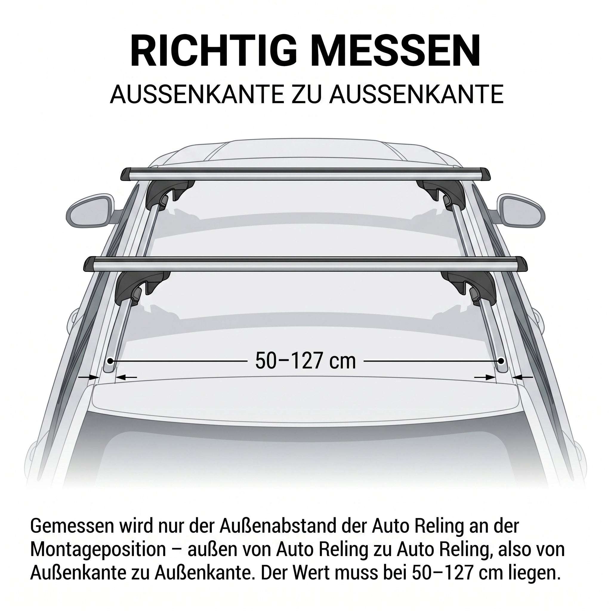 Dachbox VDPJUXT400 400Ltr schwarz abschließbar + Dachträger/Relingträger VDP LION2 kompatibel mit für Ford Kuga II (5 Türer) ab 12