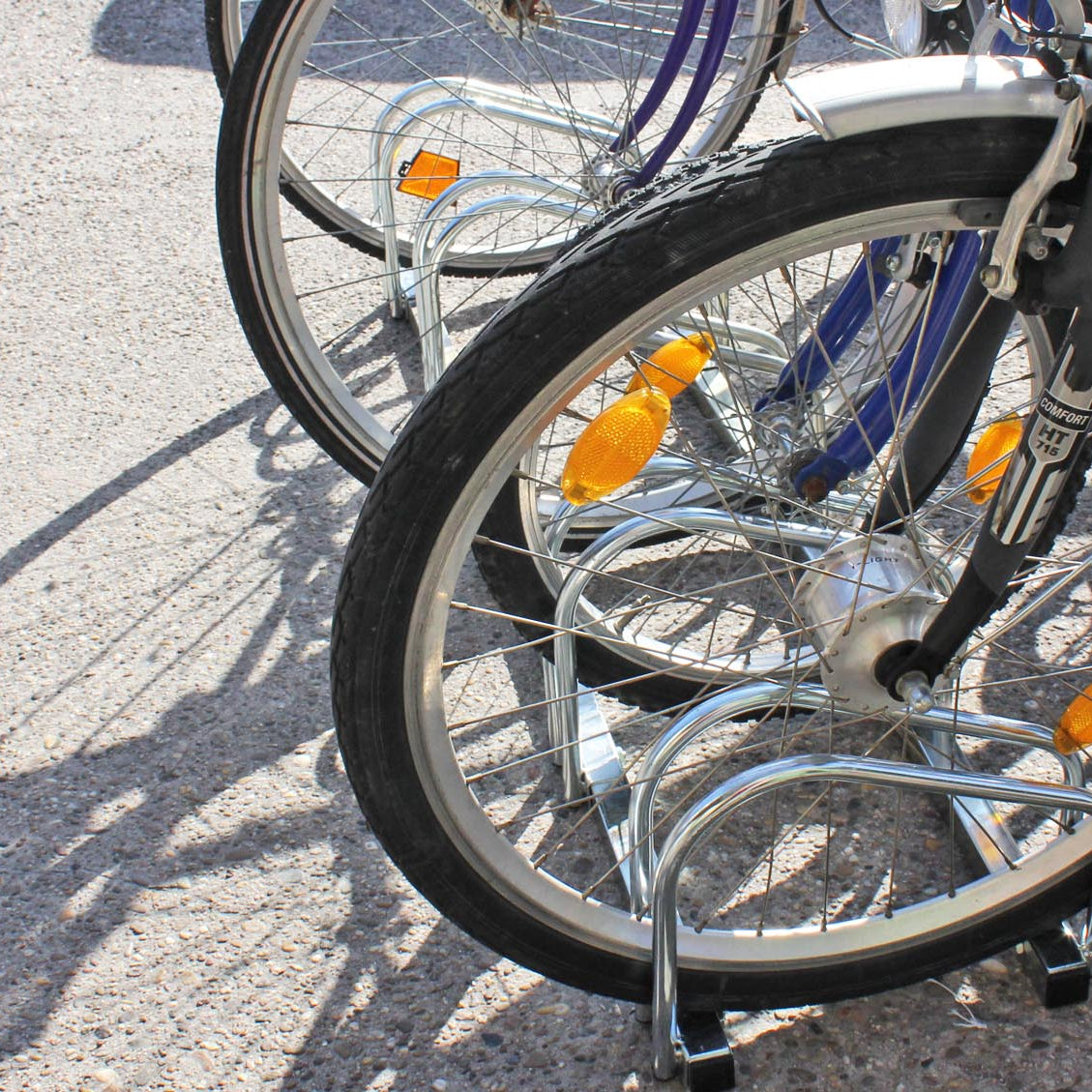 Fahrradständer 5 Räder teilbar in 2er und 3er Radständer Ständer Stahl verzinkt