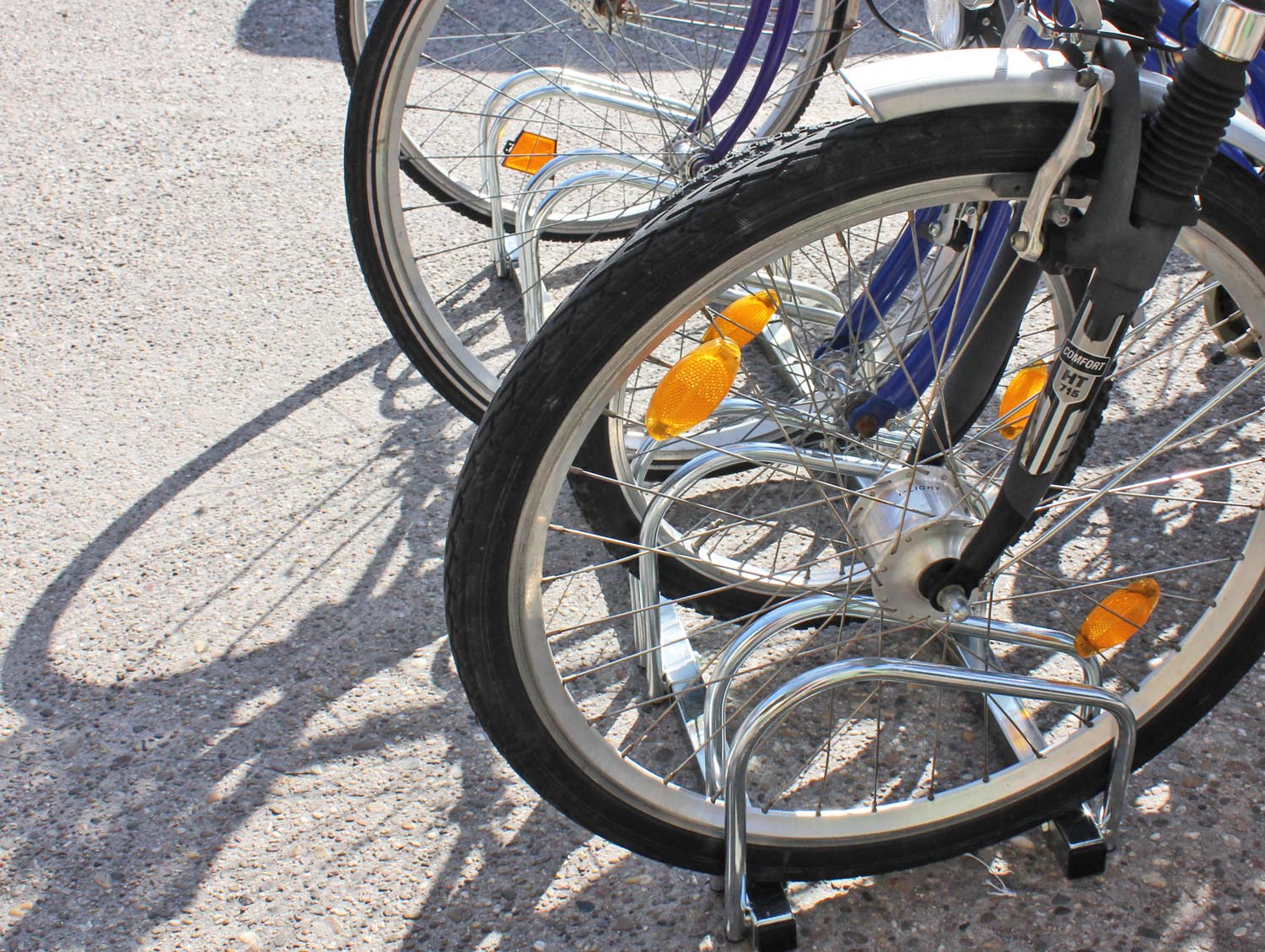 Fahrradständer 5 Räder teilb. 2er 3er Radständer Ständer Stahl verzinkt rostfrei