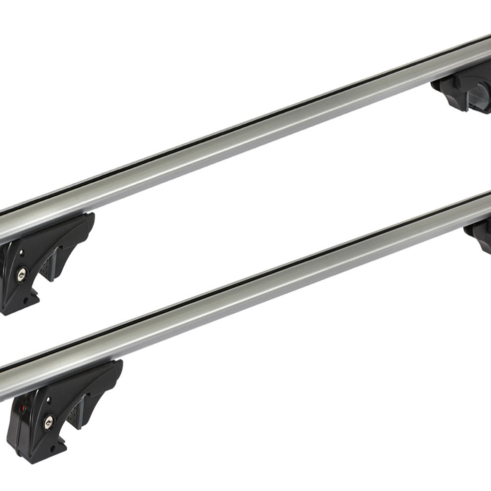 Dachbox VDPJUXT600 600Ltr abschließbar + Dachträger/Relingträger VDP LION2 kompatibel mit für VW Touran I (1T) (5 Türer) 03-14