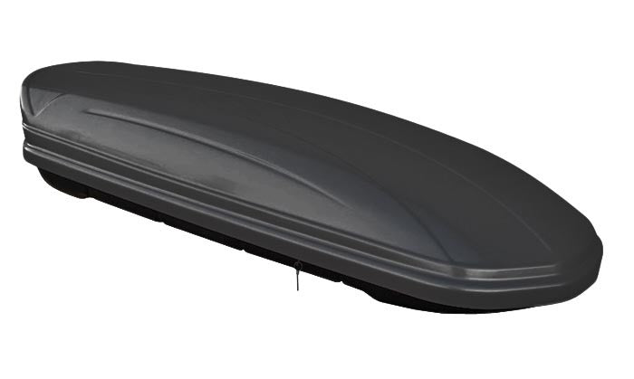 Skibox VDPMAA460 460Ltr schwarz matt abschließbar + Alu Relingträger VDP004XL kompatibel mit für Ford Kuga ab 08
