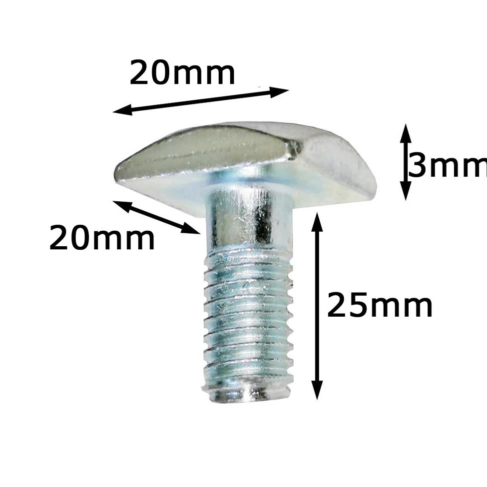 4 Nutsteine M6x25mm Dachträger Relingträger T-Nut Adapter Nutensteine VDP