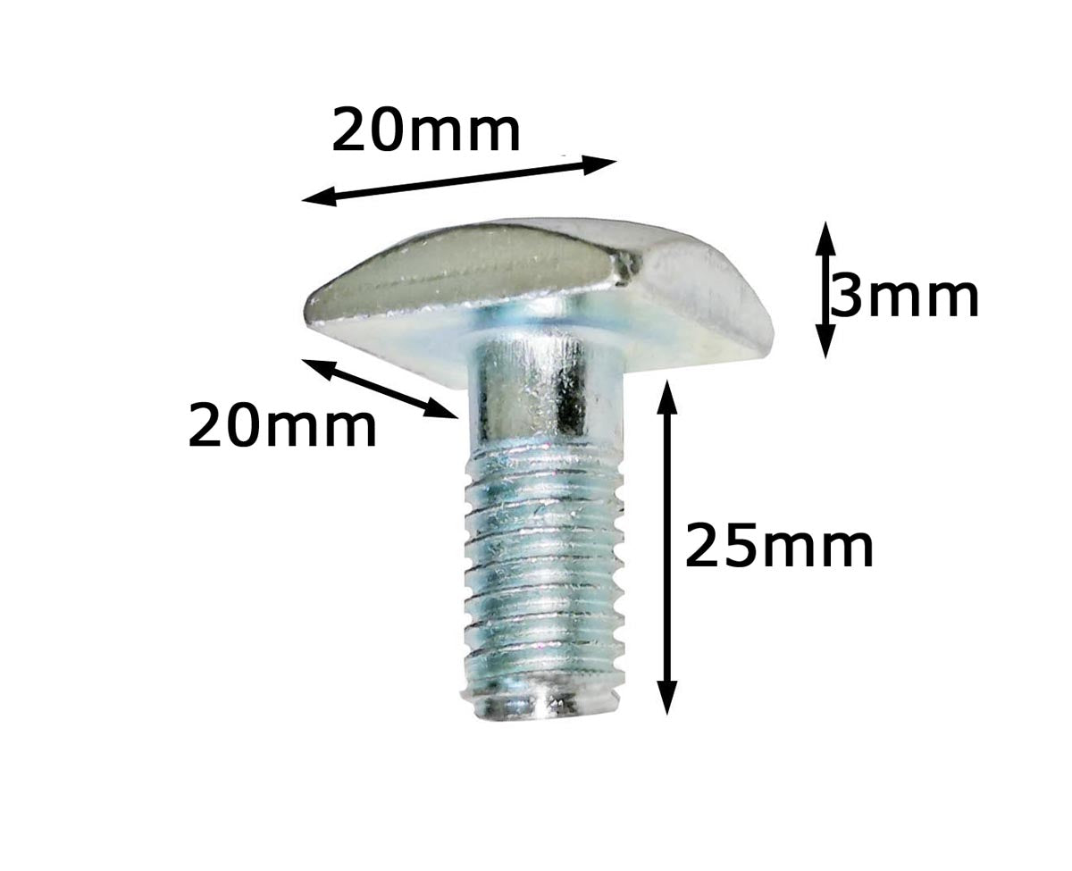 4 Nutsteine M6x25mm Dachträger Relingträger T-Nut Adapter Nutensteine VDP