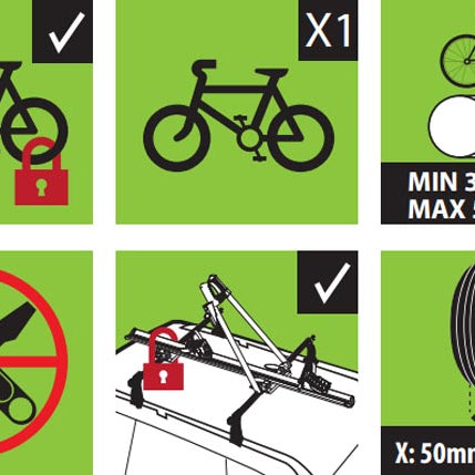 2x Fahrradträger Juza Alu Aufsatz abschließbar Dach Fahrradhalter Dachfahrradträger