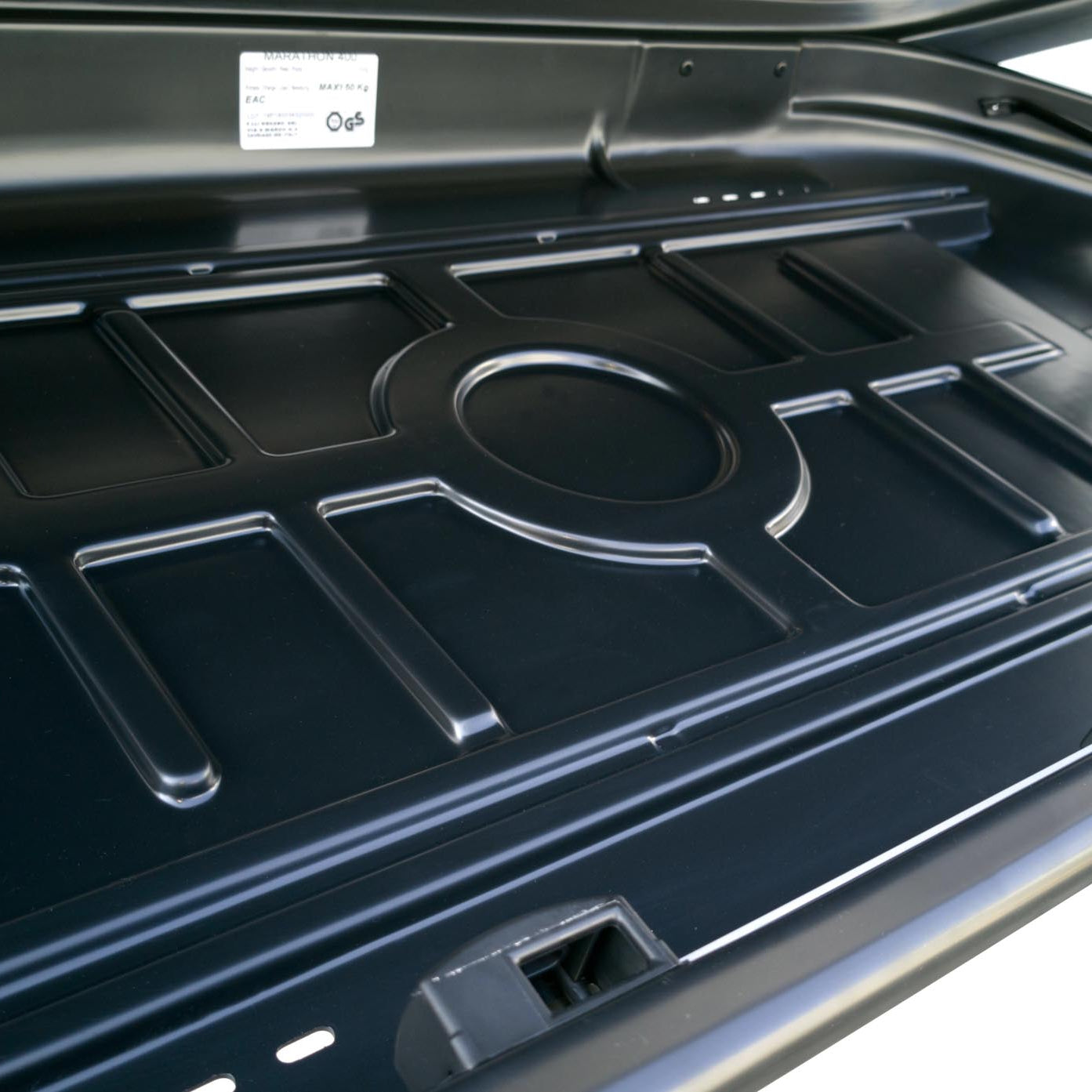 Dachbox VDP Marathon 400 schwarz matt Dachkoffer 400 Liter Autokoffer abschließbar