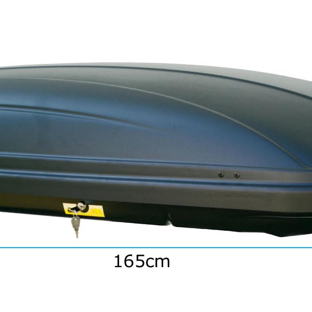 Dachbox VDP Marathon 400 schwarz matt Dachkoffer 400 Liter Autokoffer abschließbar
