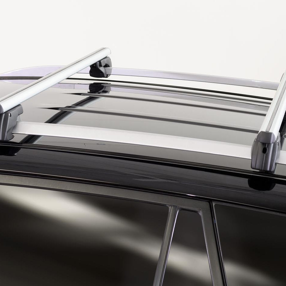 Dachbox VDPCA480 480 Liter carbonlook + Dachträger Sherman kompatibel mit für VW Tiguan II (AD1) Allspace 5 Türer ab 16