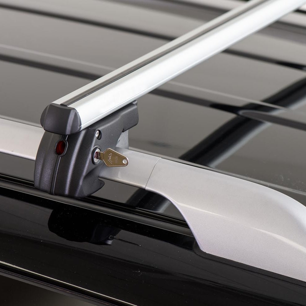 Dachbox VDPCA480 480 Liter carbonlook + Dachträger Sherman kompatibel mit für VW Tiguan II (AD1) Allspace 5 Türer ab 16