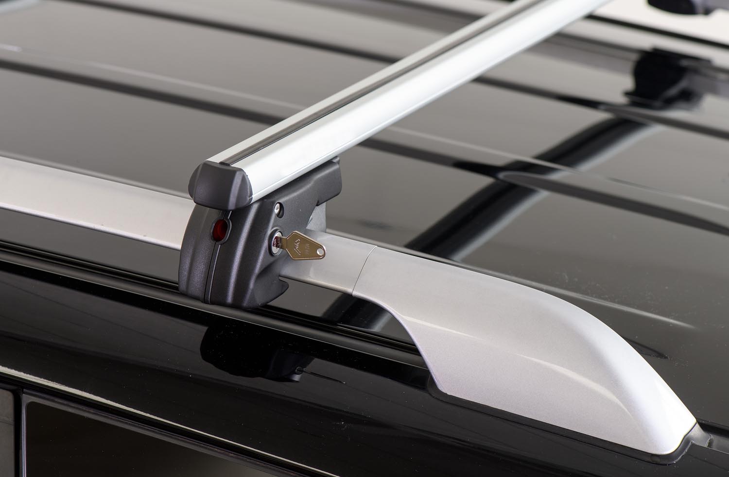 Dachbox VDPCA480 480 Liter carbonlook + Dachträger Sherman kompatibel mit für VW Tiguan II (AD1) Allspace 5 Türer ab 16