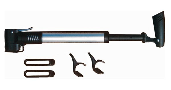 Ideale Aluminium Rahmenpumpe Teleskoppumpe Luftpumpe für Minipumpe mit Dualkopf