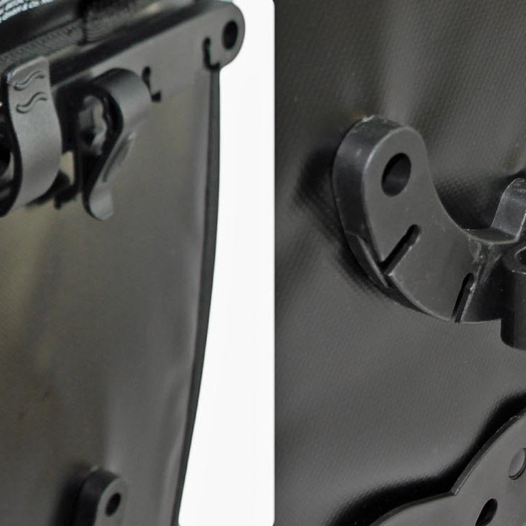 IDEALE HITEC 3 Fahrradtaschen Gepäcktaschen schwarz/rot