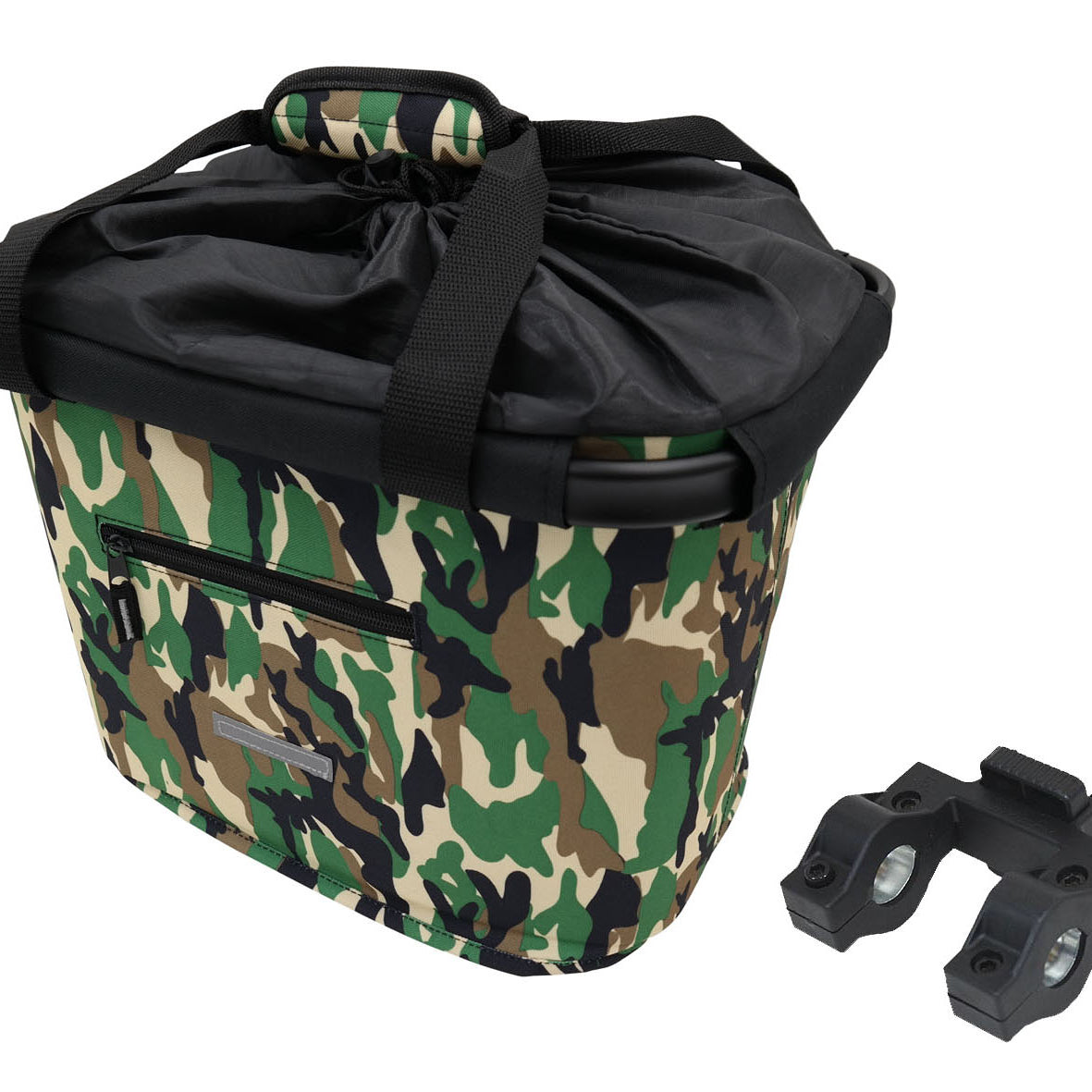 Lenkerkorb Fahrradkorb Fahrrad Korb vorne - abnehmbar - faltbar - Blue Bird - mit Quick-Clip Halterung - zusätzliche 2. Halterung - ca. 20 Liter Volumen- für eBike geeignet