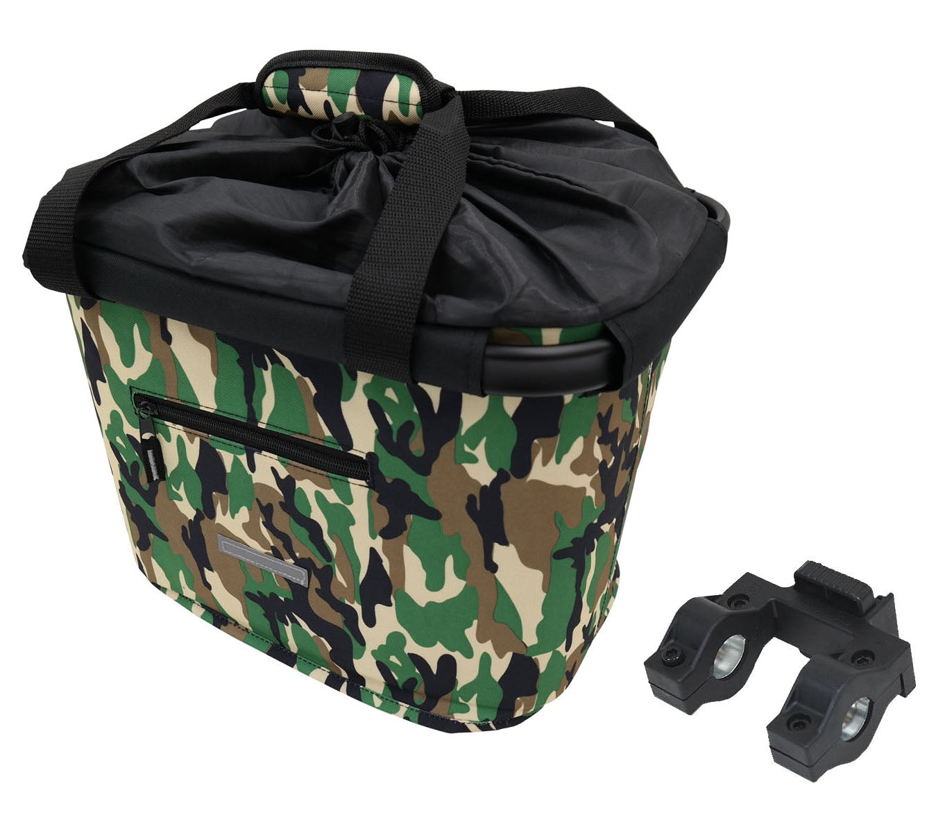 Lenkerkorb Fahrradkorb Fahrrad Korb vorne - abnehmbar - faltbar - Blue Bird - mit Quick-Clip Halterung - zusätzliche 2. Halterung - ca. 20 Liter Volumen- für eBike geeignet