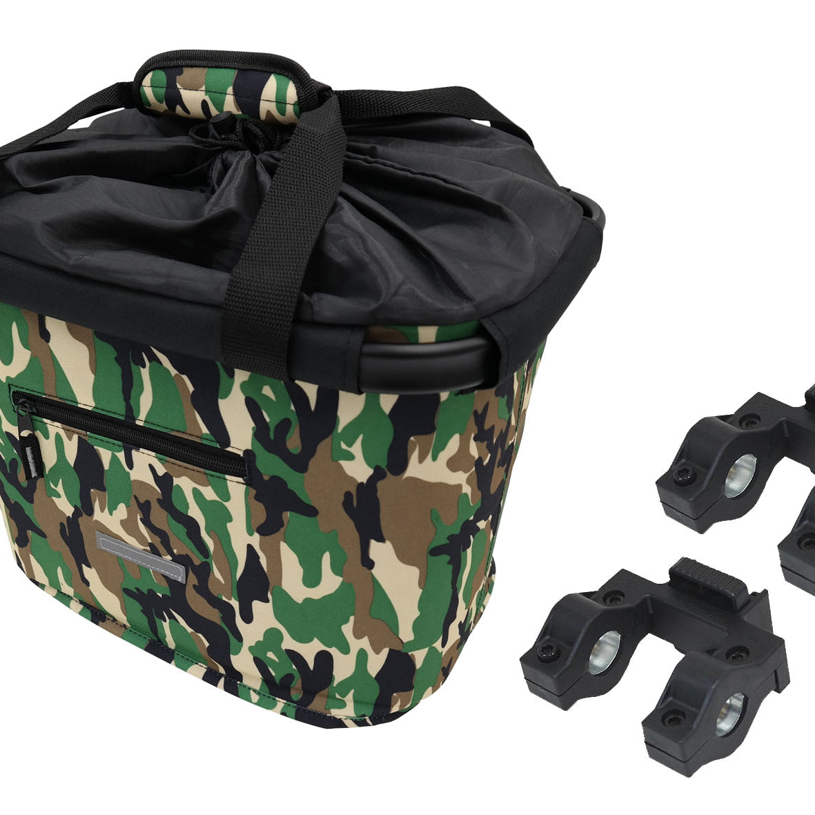 Lenkerkorb Fahrradkorb Fahrrad Korb vorne - abnehmbar - faltbar - Blue Bird - mit Quick-Clip Halterung - zusätzliche 2. Halterung - ca. 20 Liter Volumen- für eBike geeignet