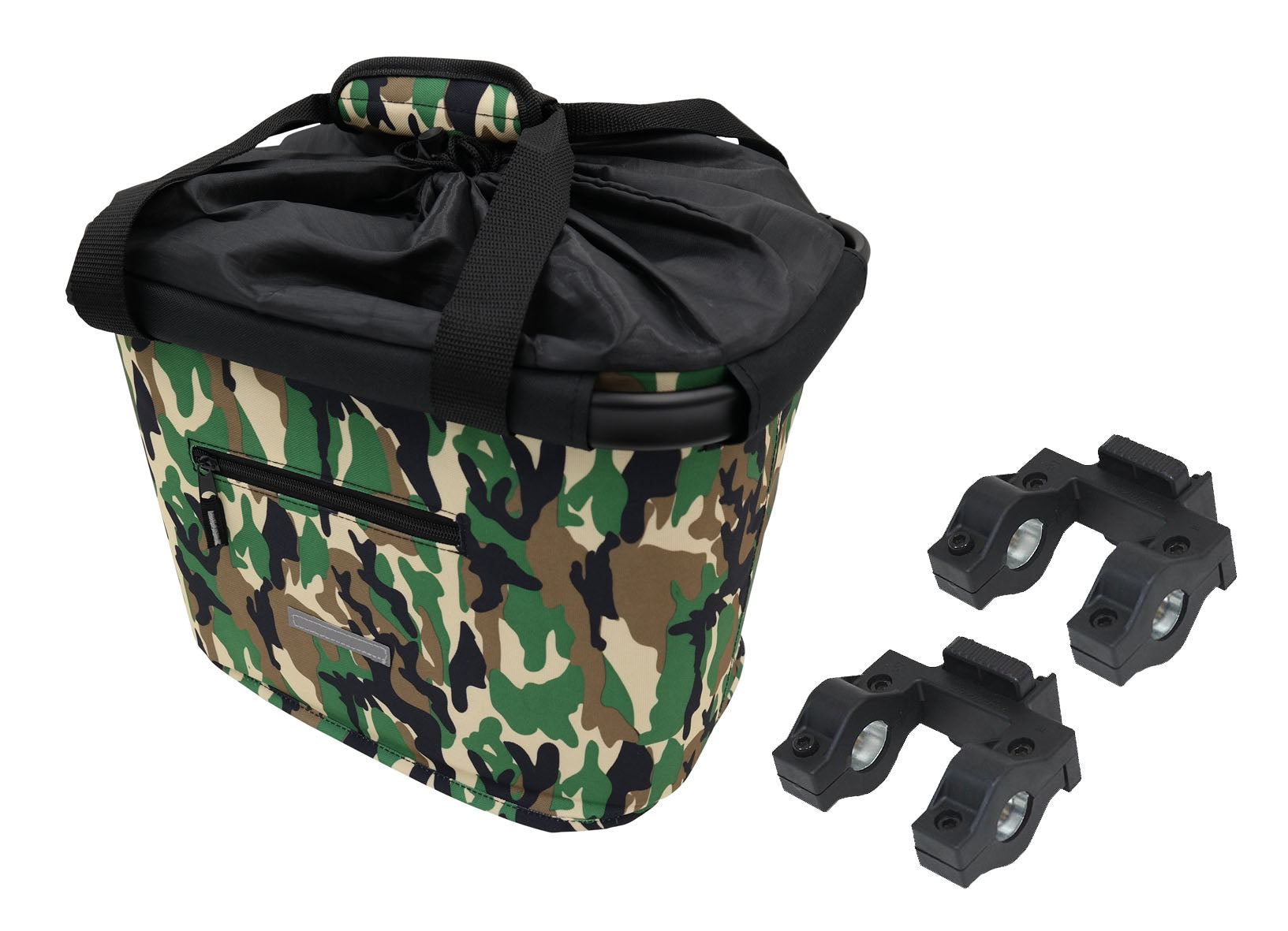 Lenkerkorb Fahrradkorb Fahrrad Korb vorne - abnehmbar - faltbar - Blue Bird - mit Quick-Clip Halterung - zusätzliche 2. Halterung - ca. 20 Liter Volumen- für eBike geeignet