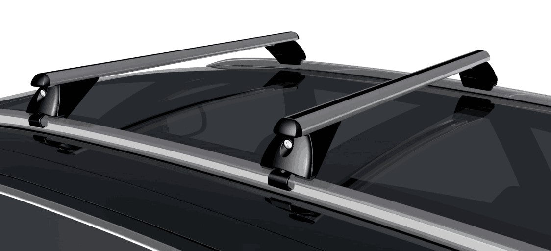 Dachbox VDPCA480 480Ltr carbonlook  + Alu Dachträger RB003 kompatibel mit für Kia Sportage (5Türer) ab 2016