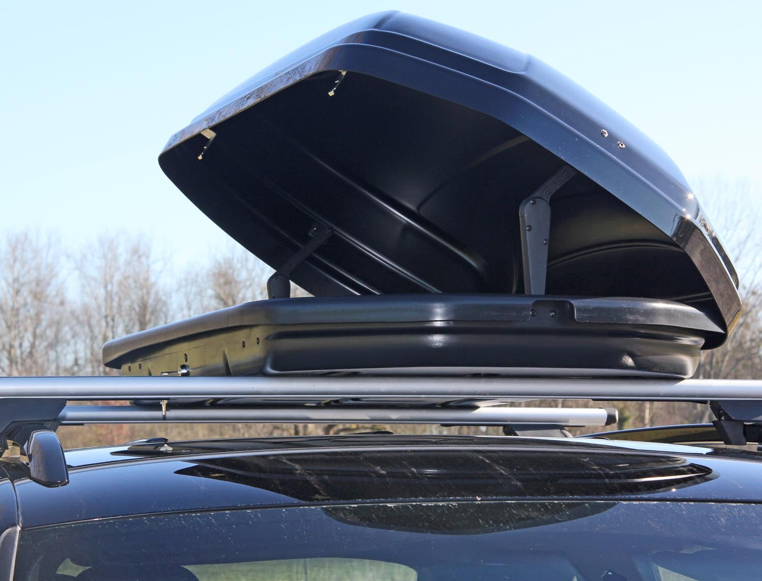 Dachbox 460 Liter   abschließbar mattschwarz VDP-MAA460m